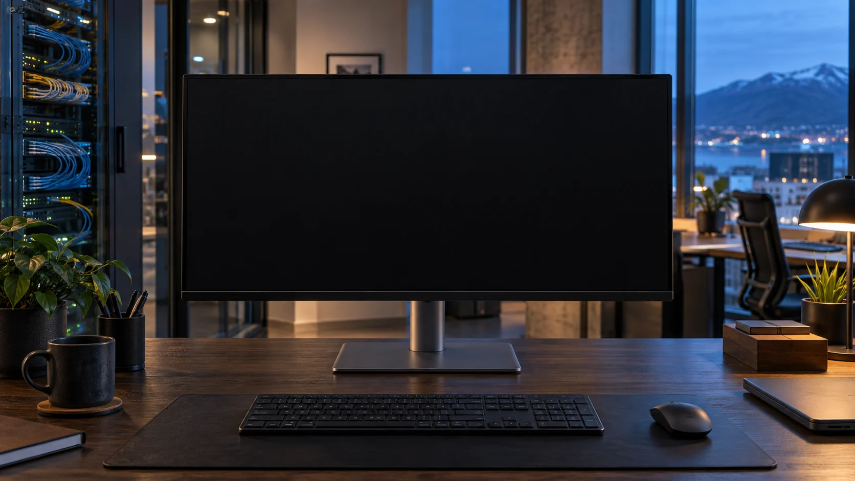 Konseptbilde av en arbeidsplass for programmering